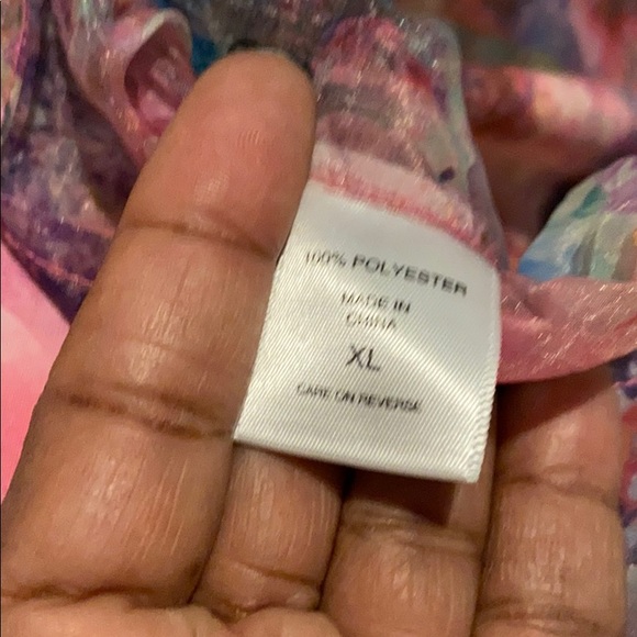 NEW YORK AND COMPANY 2/1 MULTICOLORED DRESS XL NWT - Picture 8 of 8